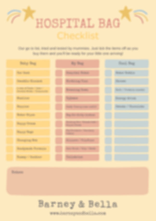 Hospital Bag Checklist