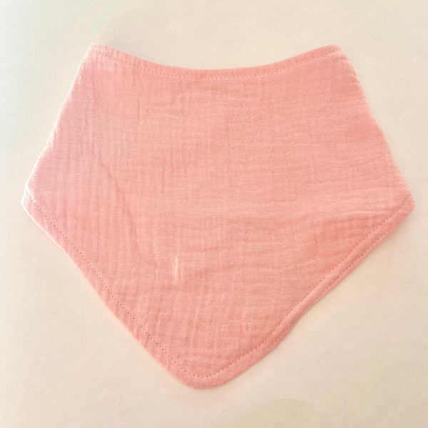 Pink Organic Cotton Baby Bandana Bib